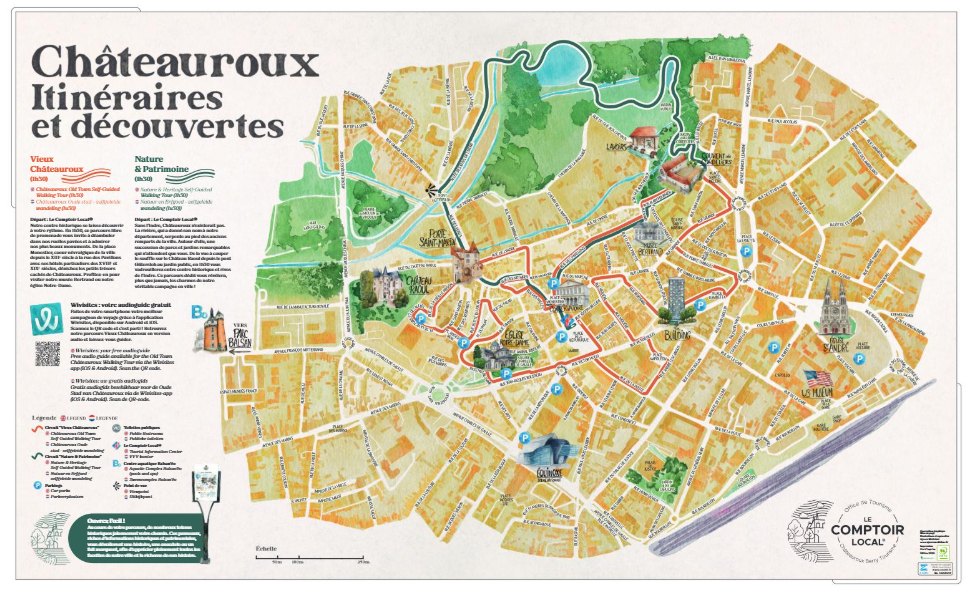 Plan de Châteauroux centre-ville
