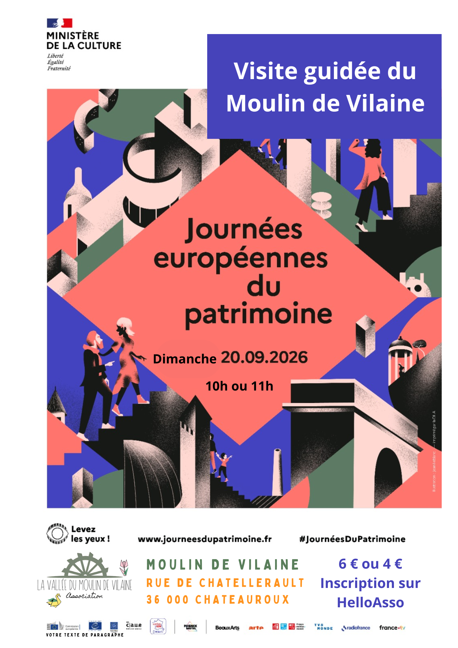Affiche journées patrimoine