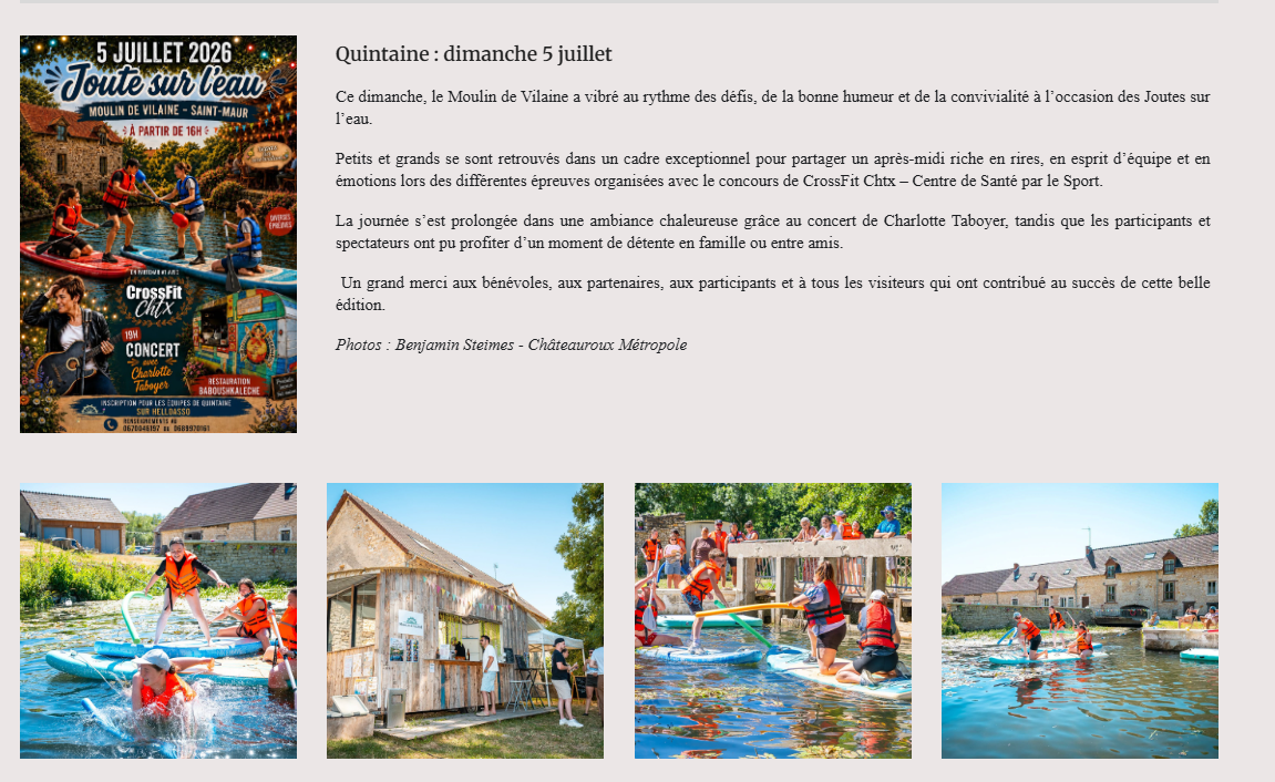 Quintaine 5 juillet